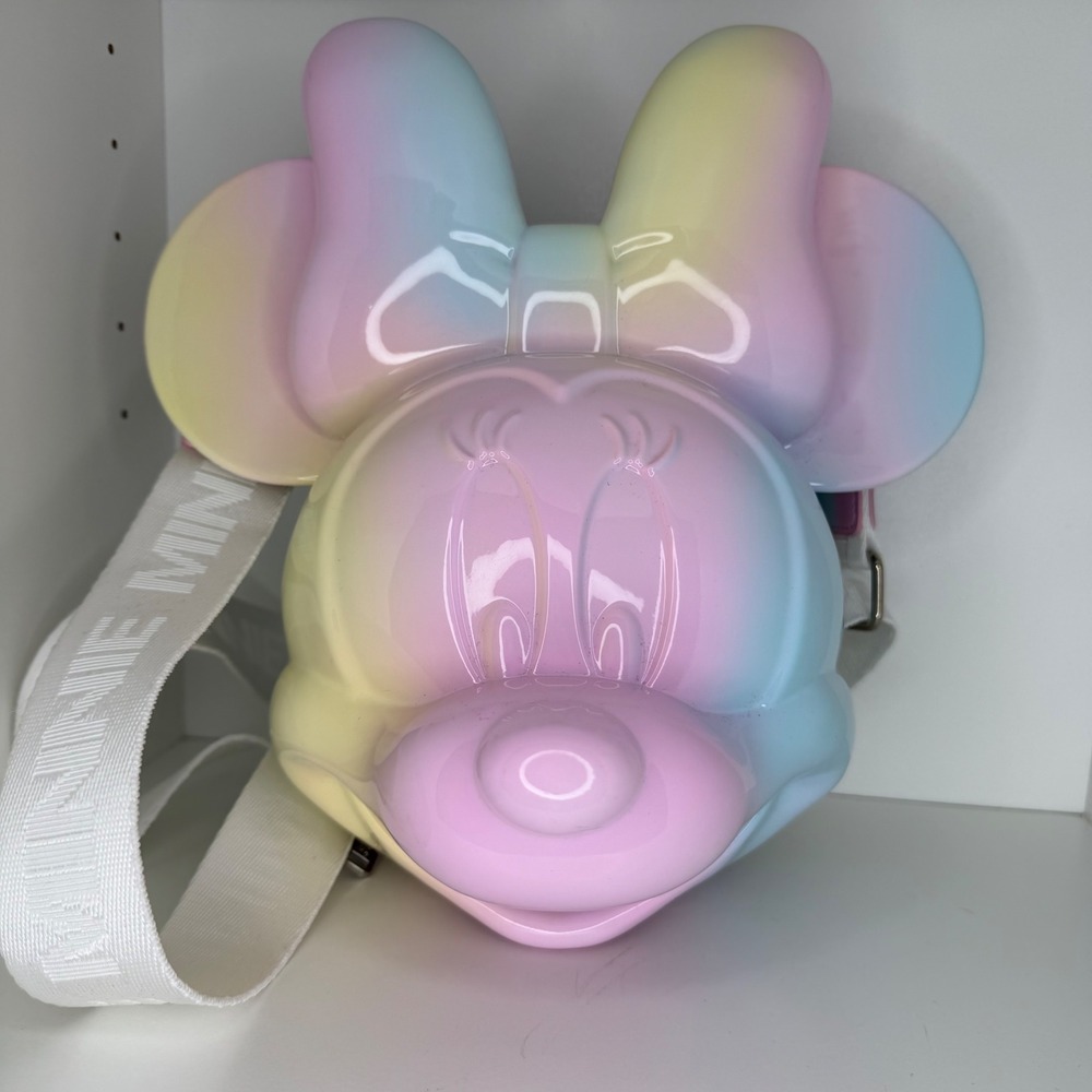 NWOT - Loungefly Disney - Minnie Mouse Rainbow Molded Figural Bag